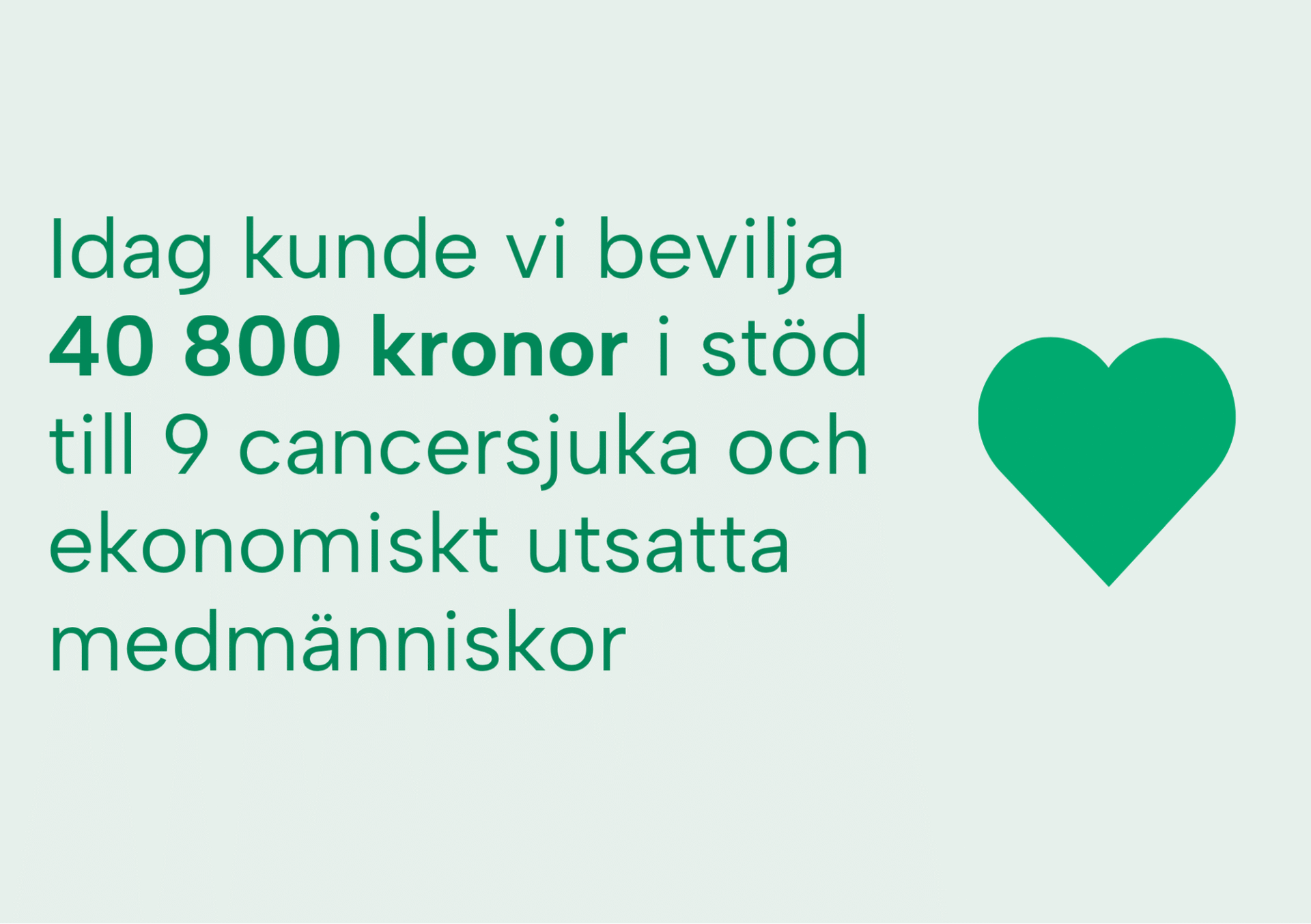 40 800 kronor i ekonomiskt stöd